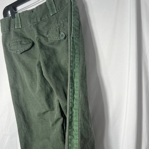 Marc Jacobs Two-Toned Capri Linen Pants Green Size 4 - Picture 3 of 15